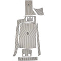Malibu Boat Non-Skid Deck Flooring 4744218 - MXZ 22 Gray 2017 (9 PC)
