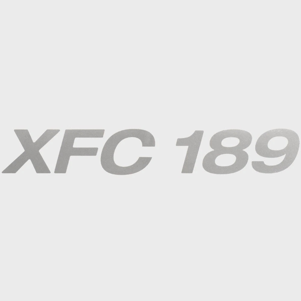 Lowe XFC 189 Boat Decal 2345410 - Metallic Silver Vinyl Sticker