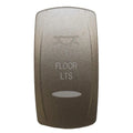 Boat Rocker Switch Cover - Floor Lights Actuator Pewter