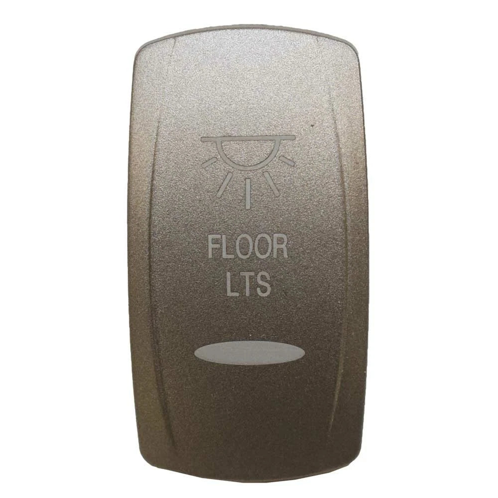 Boat Rocker Switch Cover - Floor Lights Actuator Pewter