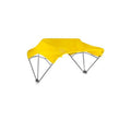 3-Bow Tractor Canopy with Fender Mount Yellow Universal for Most ROPS
