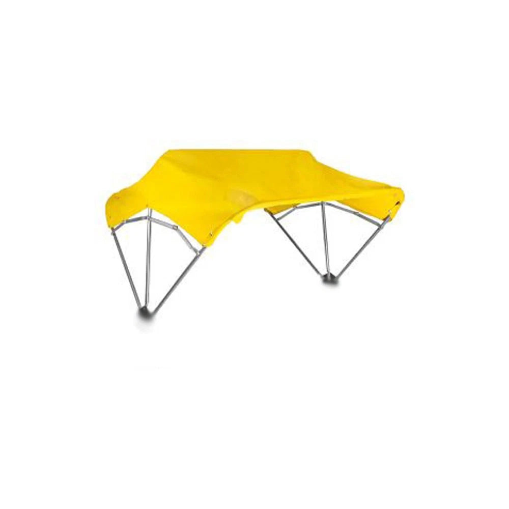 3-Bow Tractor Canopy with Fender Mount Yellow Universal for Most ROPS