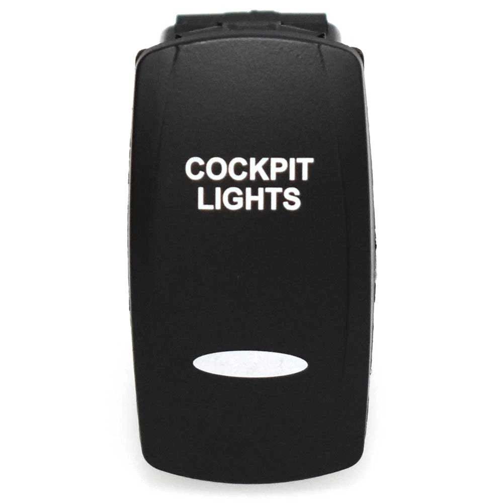 Carling Boat Rocker Switch - Cockpit Lights On/Off/On 12VDC - 20A