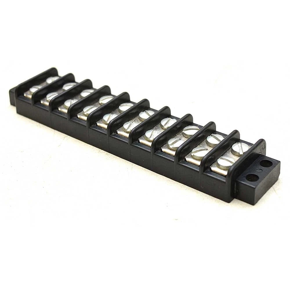 Boat Screw Terminal Block - 2x10 Position 5 1/8 X 1 1/8 Inch