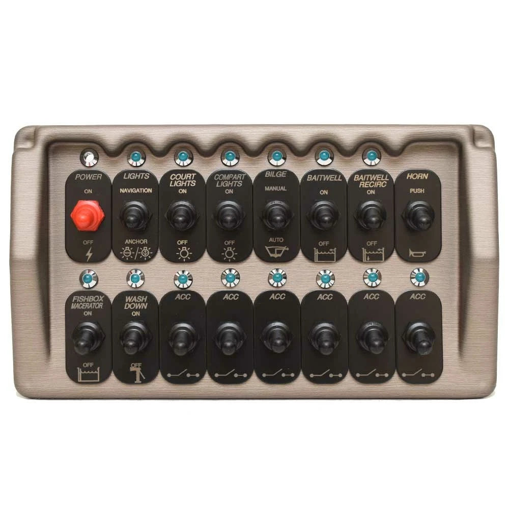 Ranger Boat Switch Panel 206026 - 260 LTS Pro Bronze Plastic