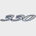 Cruisers Boat Model Decal Sticker V2333100 - 330 Express Silver Blue