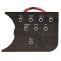 Boat Complete Breaker Panel - Plastic Woodgrain 8 1/8 X 5 3/4 Inch