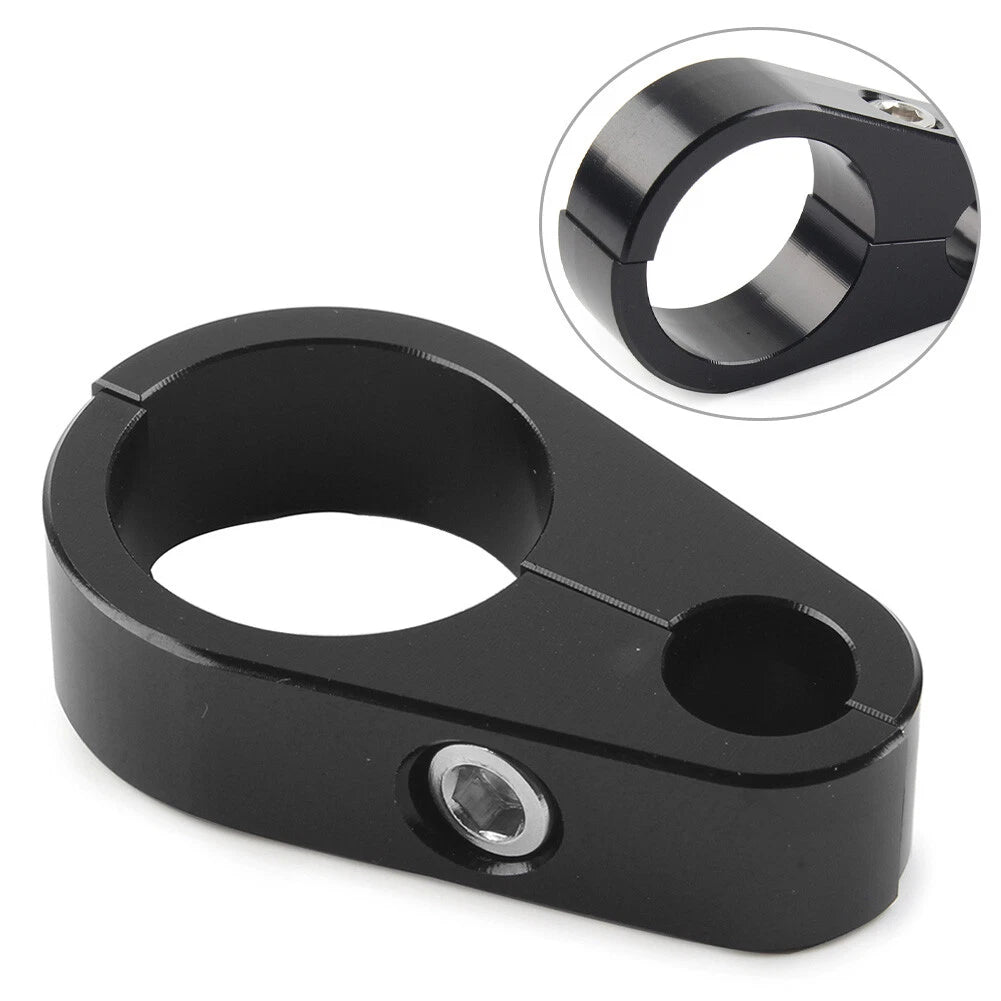 Motorcycle Brake Clutch Cable Wire Clamp Clip for Harley 1'' Handlebar US