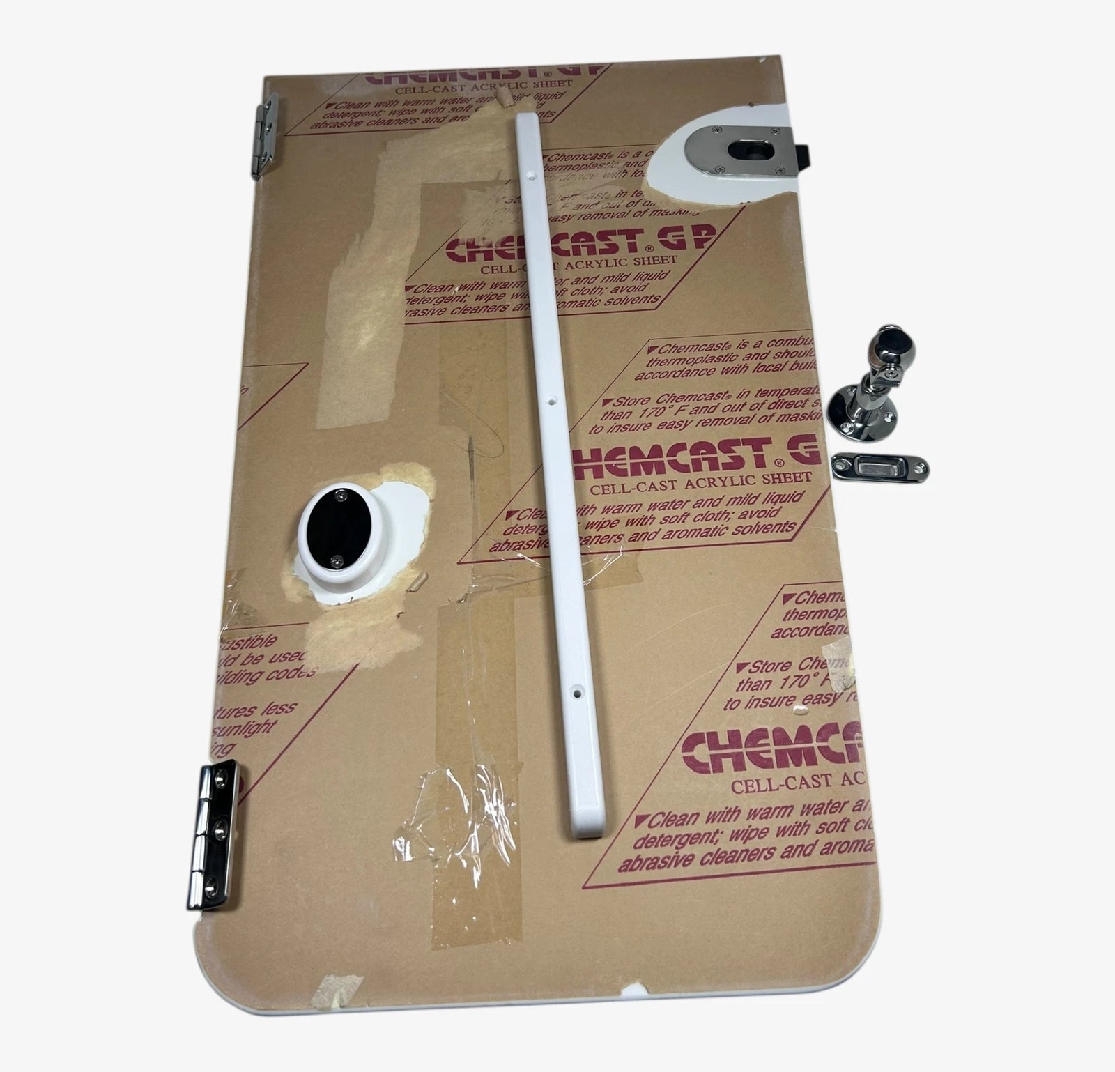 Pro Line White Transom Door with Magnetic Holder for 29 Express Boats