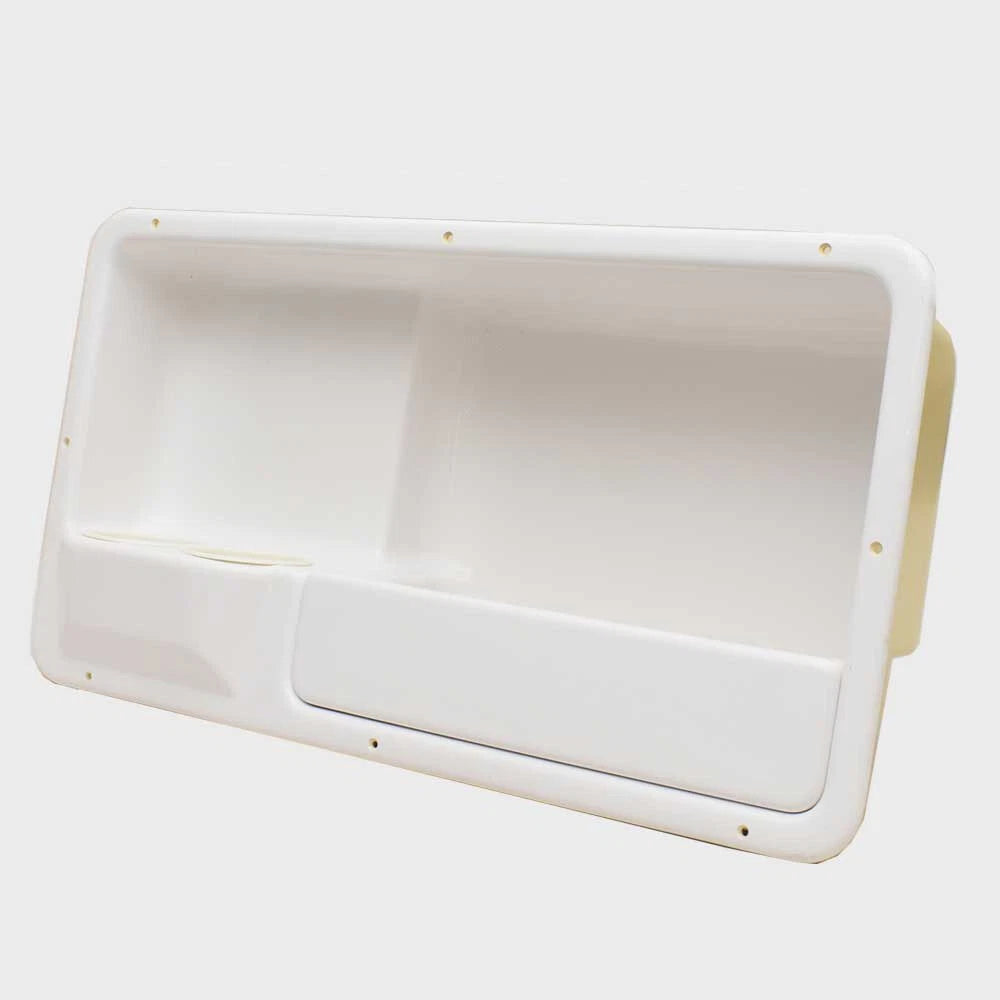 SSi Boat Cup Holder Panel - 26 7/8 X 13 1/2 Inch White Plastic