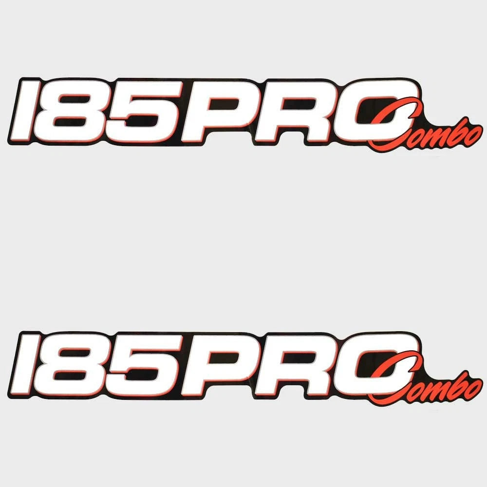 Tracker Boat Model Decals - 185 Pro Combo Stickers (pair)