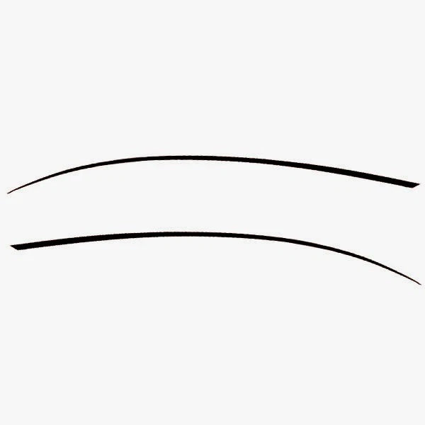 Tracker Boat Tapered Stripe Decal - 10 Ft Port - STBD Black (2 Piece)