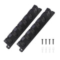 1 Pair Fishing Rod Rack Wall Mount Horizontal Holder for 6 Rods Cradle Set