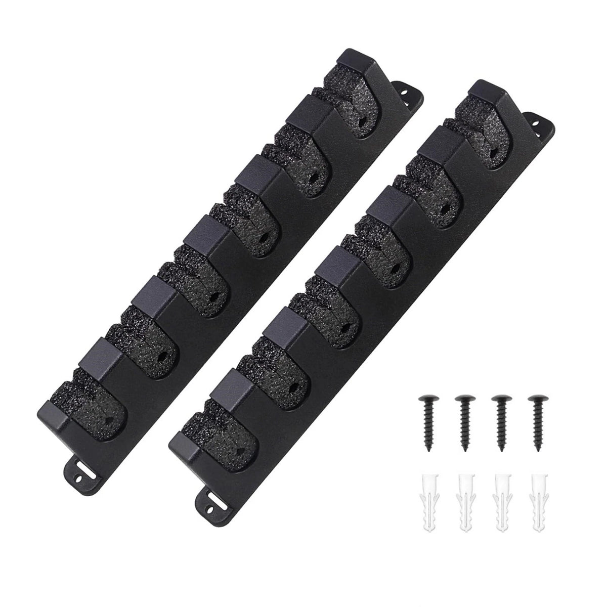 1 Pair Fishing Rod Rack Wall Mount Horizontal Holder for 6 Rods Cradle Set