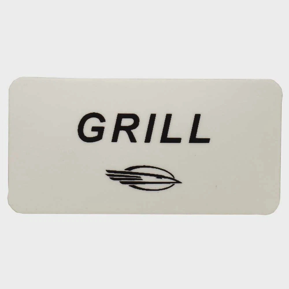 Chaparral Boat Graphic Decal 14.00670 - Grill White Sticker