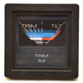 Medallion Boat Trim Gauge - Mercury 2 Inch Square Black