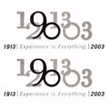 Glastron Boat 90th Anniversary Decal 0572660 - Silver Black (pair)