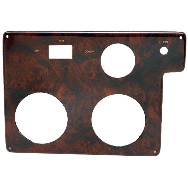 Lund Boat Blank Gauge Panel 2016839 - Walleye 11 1/4 Inch Woodgrain