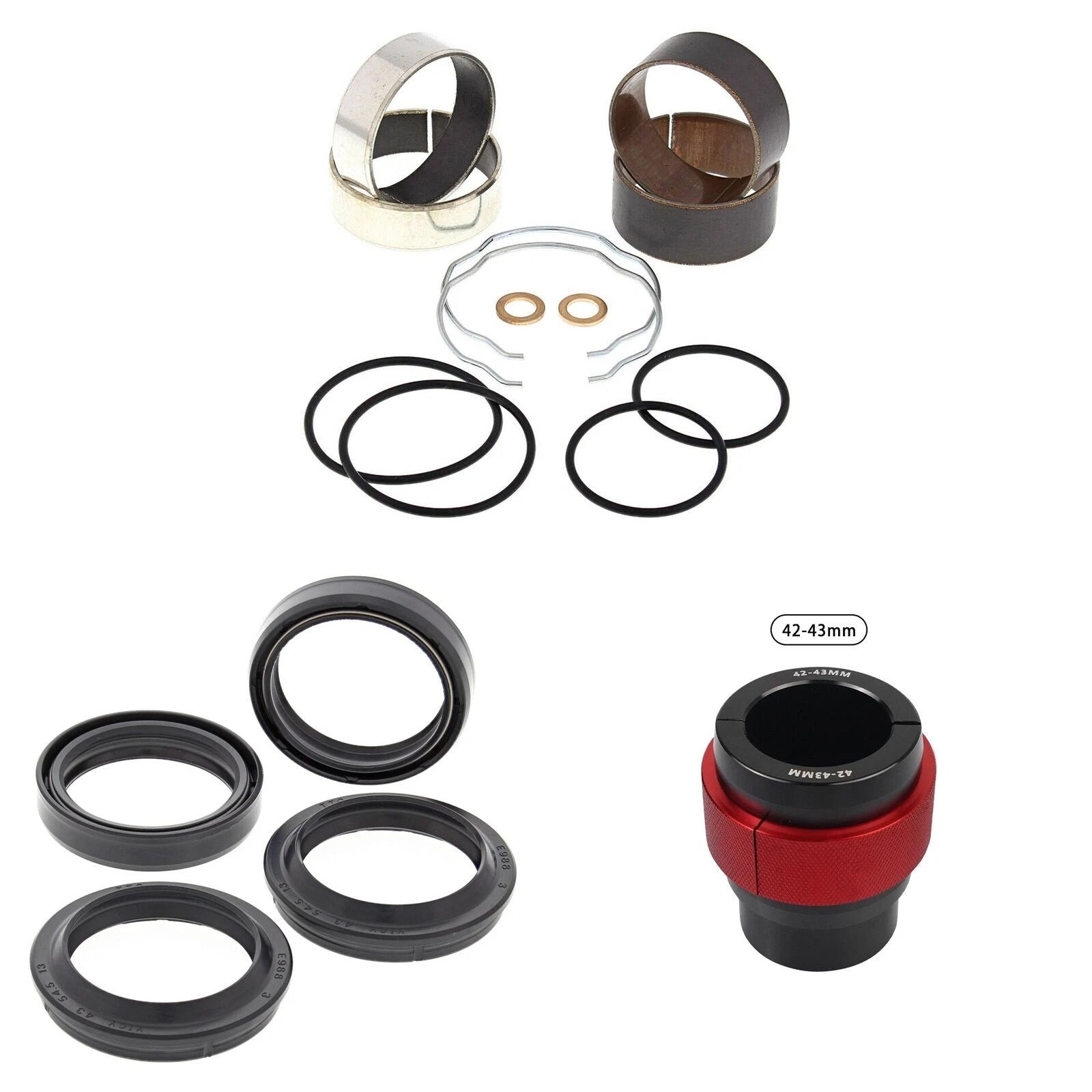 Complete Front Fork Rebuild Kit for Honda CRF250LA ABS 2018-2020 56- with Driver