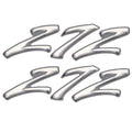 Rinker Boat Model Decals - 272 Captiva White Stickers (pair)