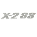 MasterCraft Boat Decal 2413701 - X-2 SS Silver 11 1/2 X 2 Inch