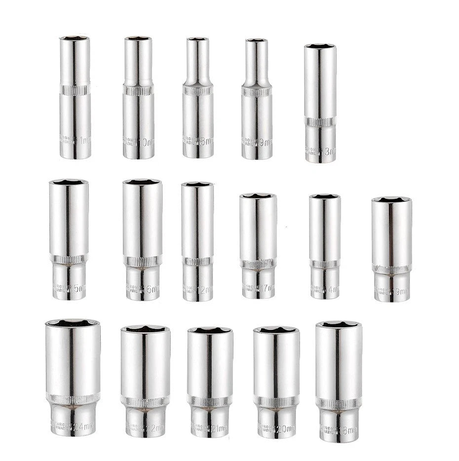 Industrial Grade 3/8 Hex Socket Wrench Heads for Heavy Duty Applications