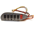 Harris Kayot Boat Rocker Switch Panel - Metallic Gray with Breakers