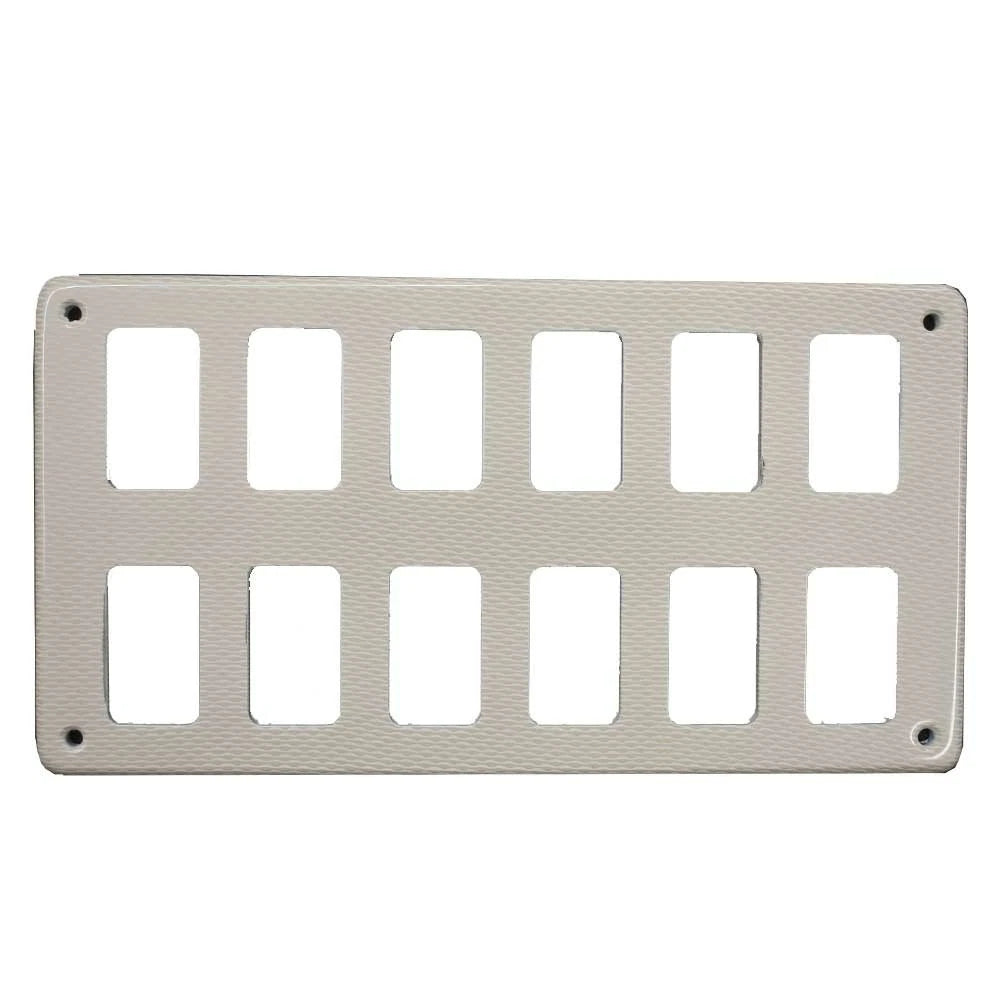 Marquis Boat Blank Rocker Switch Panel 5766545 - 12-Slot Acrylic