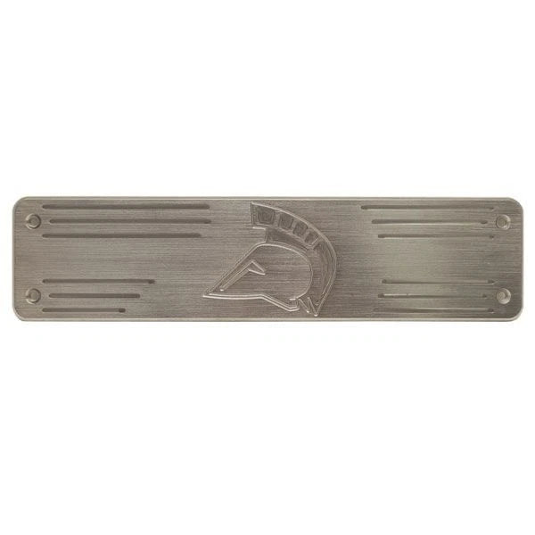 Ski Centurion Boat Cover Plate - 12 X 3 Inch Brushed Aluminum