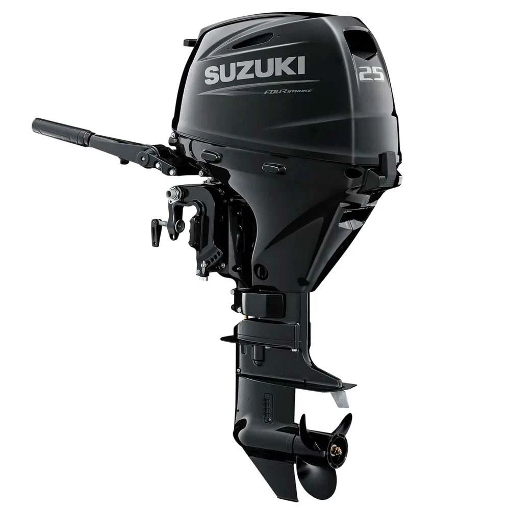 Suzuki Boat Outboard Engine DF25AS5 - 25 HP 15 Inch Marine Motor