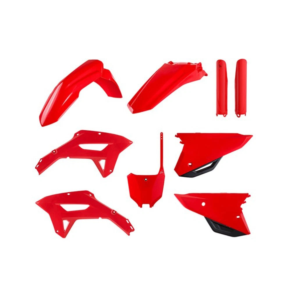 POLISPORT PLASTIC KIT + FORK GUARDS HONDA CRF250RX 22-24, CRF450RX 21-24, RED