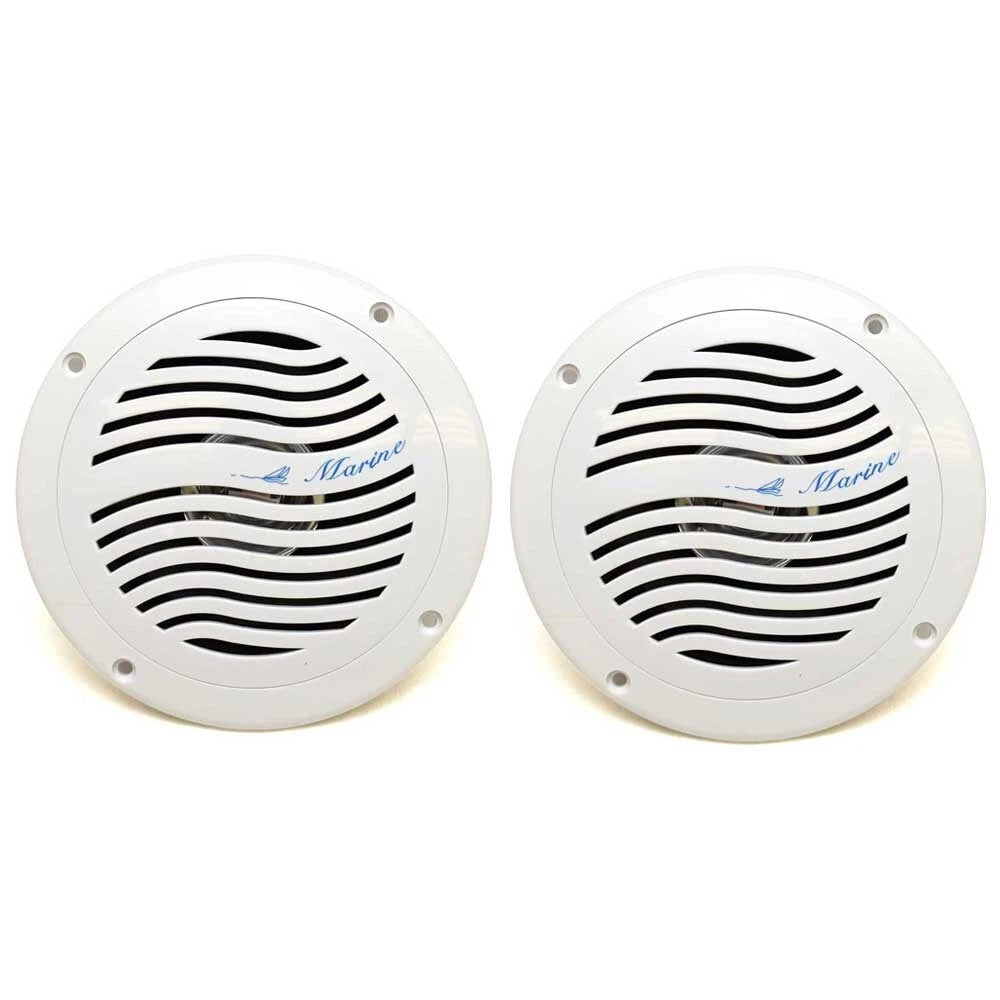 Pontoon Boat Stereo Speaker - Marine 25 Watt 5 Inch White (pair)