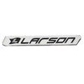 Larson Boat Raised Decal 8154093 - Silver Black Logo Sticker