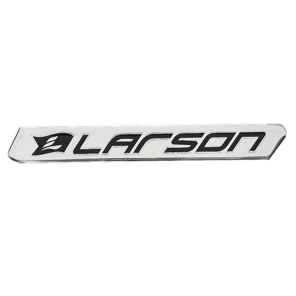 Larson Boat Raised Decal 8154093 - Silver Black Logo Sticker