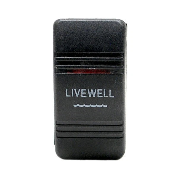 Carling Boat on - Off Rocker Switch 0207 - Lund Illuminated 20 Amp 12V