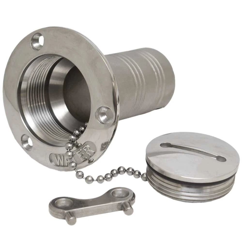 Malibu Boat Water Deck Fill 3012101 - 1 1/2 Inch Stainless with Key