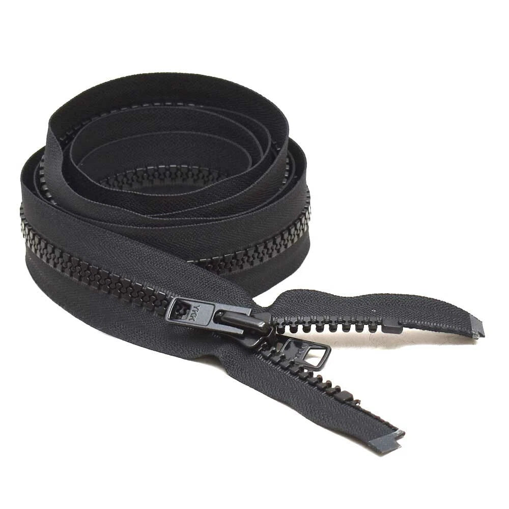 YKK Boat Separating Molded Tooth Zipper 8039435 - Type 10V Black 84 IN