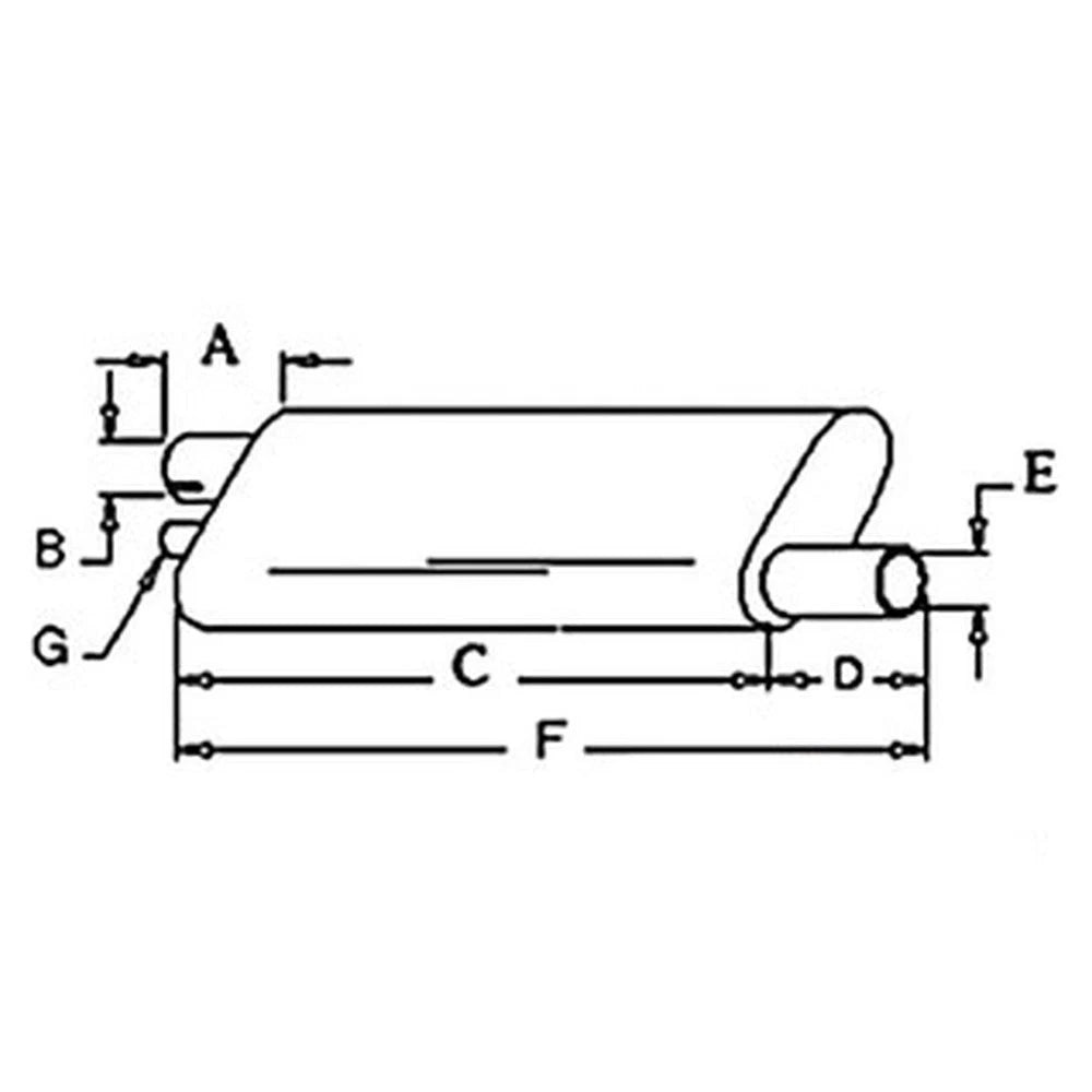 1717-1020 - Muffler Fits Case/Internati Onal Harvester