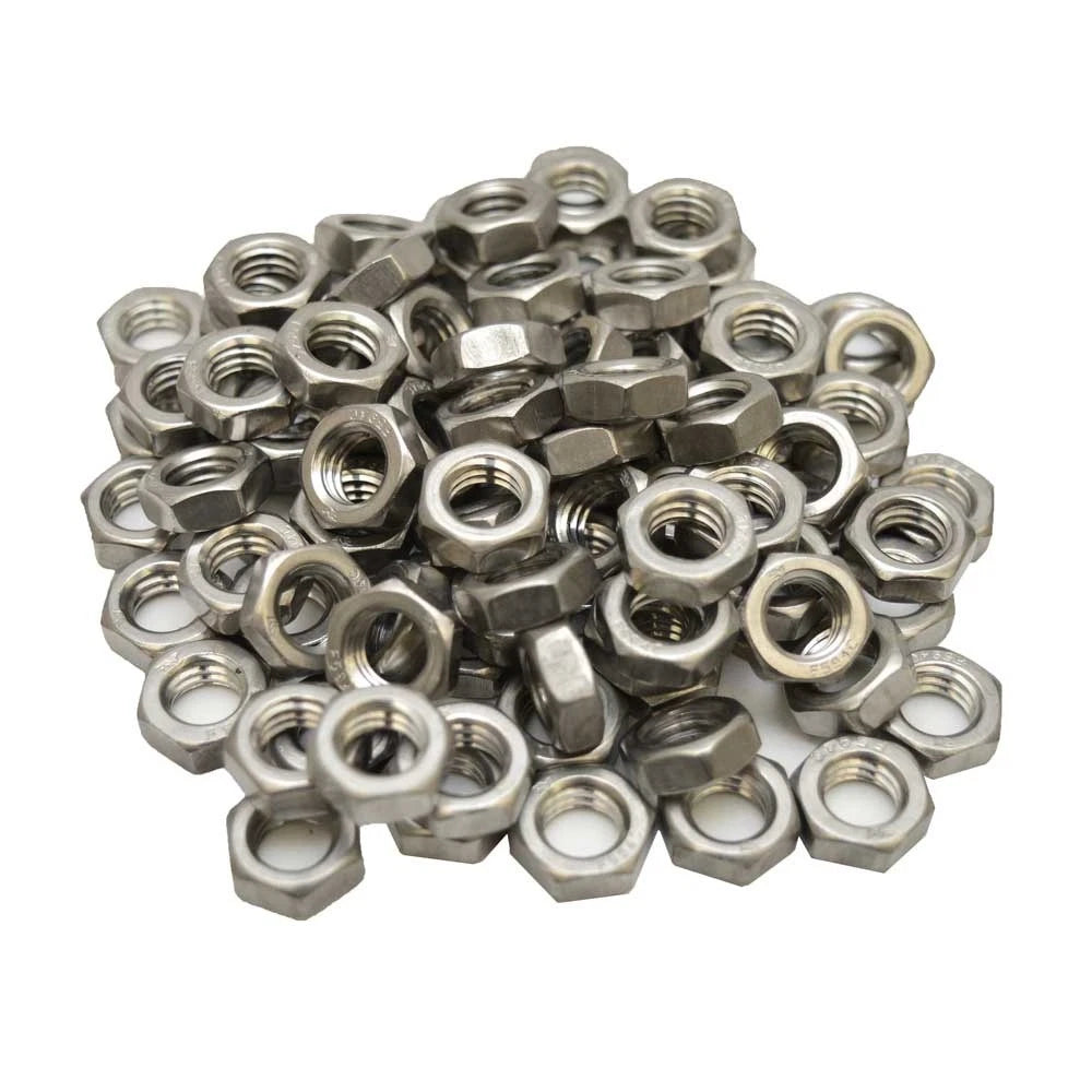 Four Winns Boat Hex Jam Nuts 080-1545 - 3/8-16 Inch Stainless (100PC)