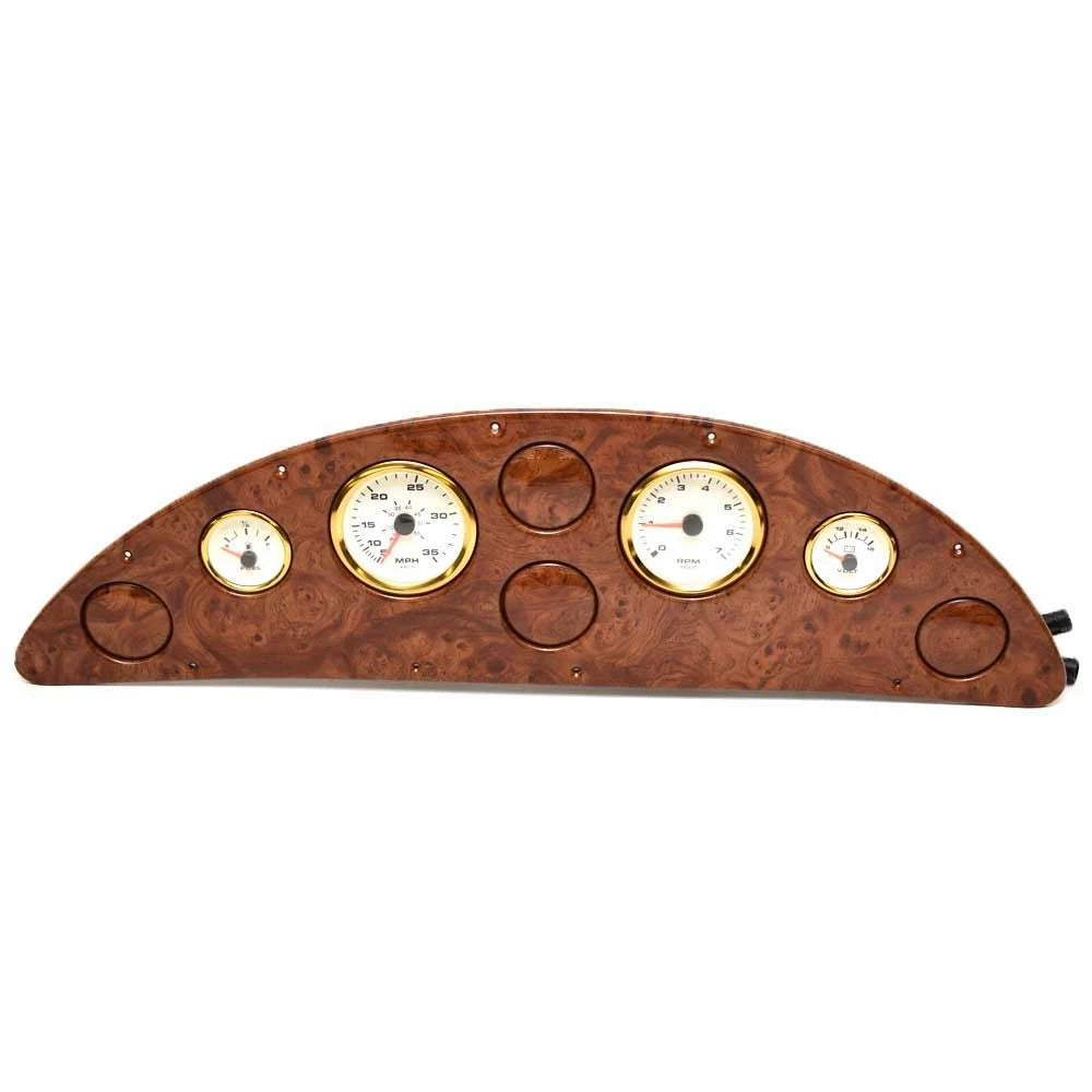 Boat Dash Panel Kit - Faux Woodgrain Plastic (4 Pieces)