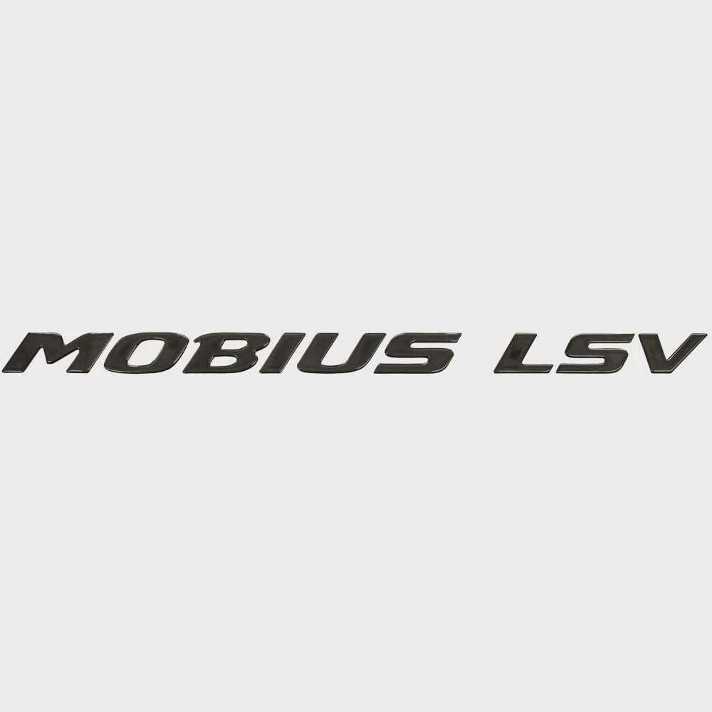 Moomba Boat Raised Logo Decal Emblem 114190 - Mobius LSV Glossy Black