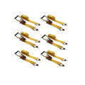 Six (6x) 2" X 27FT Wire Hook Ratchet Tractors RVs Campers Trucks Tow-Trucks