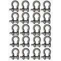 (20) Screw in Pin D Ring Assembly for Fasten Secure Attach Restrain Anchor Loops
