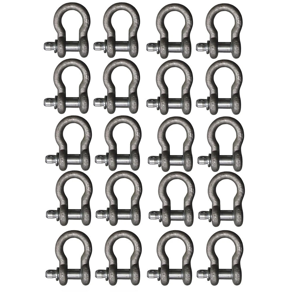(20) Screw in Pin D Ring Assembly for Fasten Secure Attach Restrain Anchor Loops