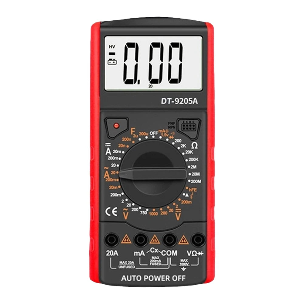 Measurement Tool Digital Multimeter Auto Ranging Ergonomic Grip LCD Display