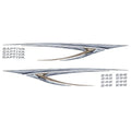 Rinker Captiva Boat Graphic Decals 008533 - Gray Stickers (kit)
