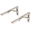 Gemlux Boat Folding Table Brackets 402462 - 12 Inch SS (set of 2)