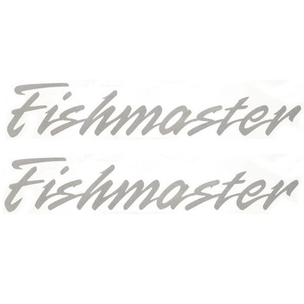 Palm Beach Fishmaster Boat Decals 30000404 - Silver 14 3/8 Inch (pair)