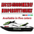 Boat Registration Number Alpha-Numeric Registration Identification Sticker Decal