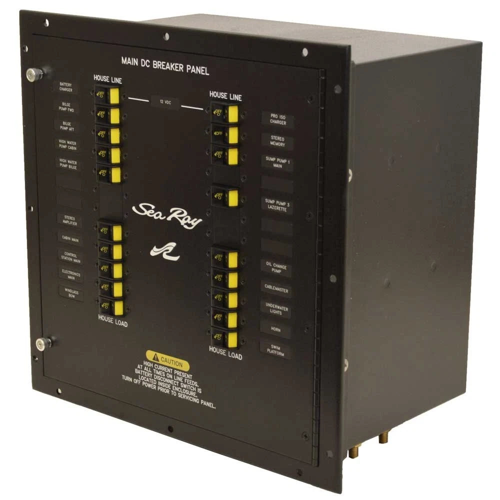 Sea Ray Boat Breaker Panel 2264459 - Main DC 14 5/8 X 14 3/8 Inch
